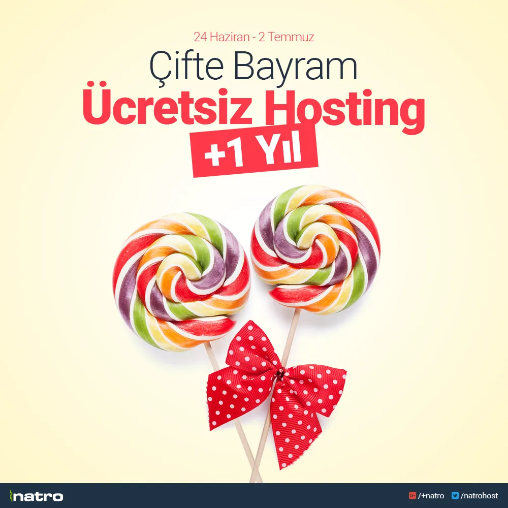 Bayram ’a Özel + 1 Yıl Ücretsiz Hosting Kampanyası